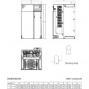 Przemiennik częstotliwości 3-fazowy 22 kW 400V AC Delta Electronics VFD45AMS43ENSAA
